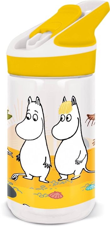 Mumin-Trinkflasche - Trinkflasche mit Flip-Funktion und Strohhalm - Mumin und die kleine My