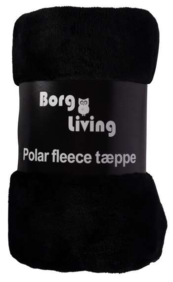 Fleece-Decke - Schwarz - 150x200 cm - Weiche und wunderbare Sofadecke - Borg living