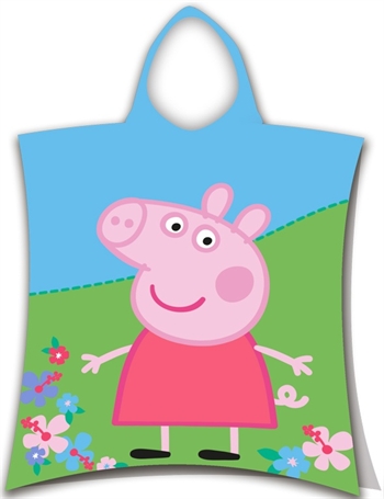 Badeponcho - Kinderhandtuch - Peppa Wutz - 50x115 cm - 100 % Baumwolle