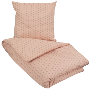 Bettwäsche Doppeldecke 200x220 cm - Iben peach - Bettwäsche-Set aus 100 % ökologischer Baumwolle - Soft & Pure Doppelbettbezug