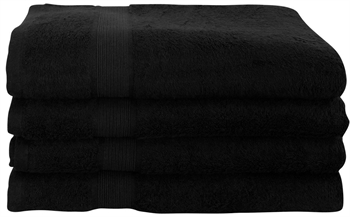 Bambus Badehandtuch - 70x140 cm - Schwarz - Bambus/Baumwolle - Frottee Handtuch von Excellent By Borg