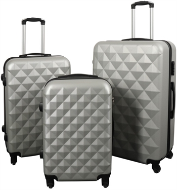 Koffer - 3er-Set - Exklusives Hardcase-Koffer-Set im Angebot - Diamant Grau