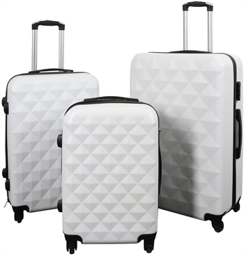 Koffer-Angebot - 3er-Set. - Exklusives Hardcase-Koffer-Set Angebot - Diamant Weiß