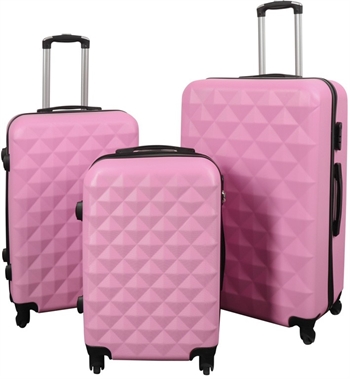 Koffer - 3er-Set - Exklusives Hardcase-Koffer-Set-Angebot - Diamantrosa