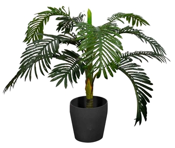 Künstliche Encephalartos-Pflanze - Höhe 110 cm - 1 Stamm mit grünen Blättern - Künstliche Bodenpflanze