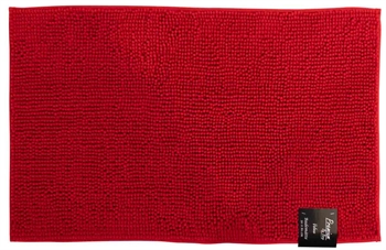 Badematte - 50x80cm - rutschfeste Badematte in Rot - Mohn - Premium By Borg