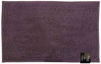 Badematte - 50x80cm - rutschfeste Badematte in Lila - Mohn - Premium By Borg