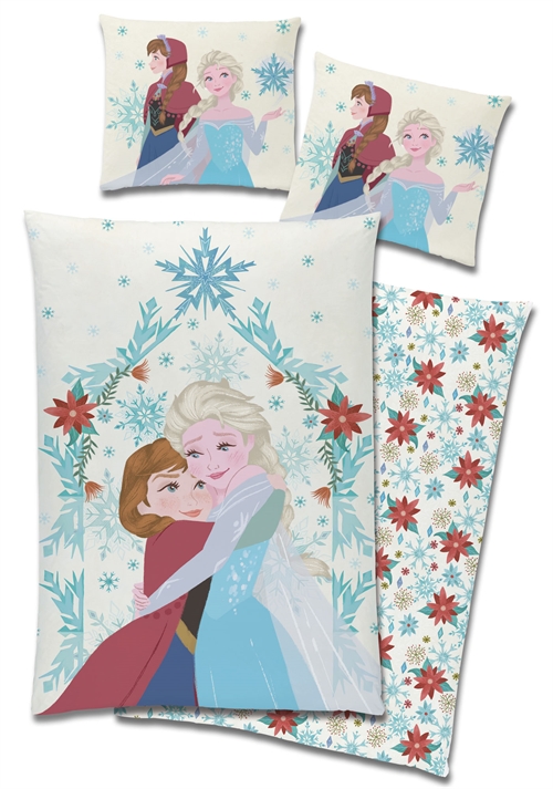 Frost Bettwäsche, weich und angenehm, 100 % Baumwollflanell - Frozen-Bettwäsche - 140 x 200 cm, 2-in-1-Design Bettwäsche-Set