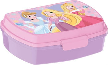 Disney-Prinzessinnen Lunchbox - Lunchbox mit 1 Fach für Kinder - Cinderella, Rapunzel und Dornröschen