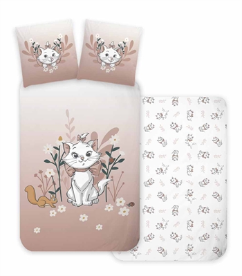 Junior-Bettwäsche 100x140 cm - Marie - Aristocats Bettwäsche-Set - 100 % Baumwolle