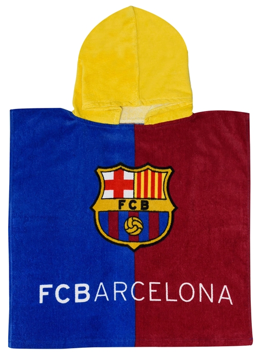 Badeponcho - Handtuch aus 100 % weicher Baumwolle - 50x100 cm - Handtuch des FC Barcelona