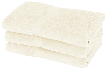 Badehandtuch - 70x140 cm - Creme - 100% Baumwolle