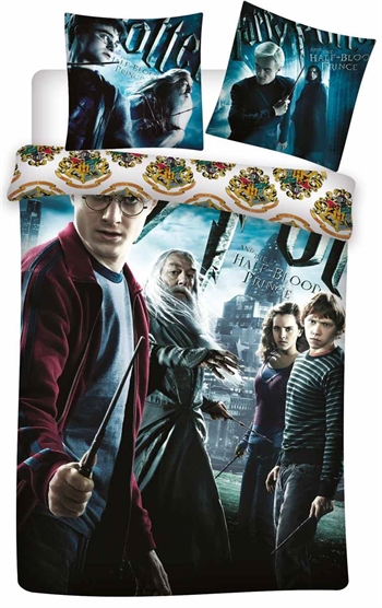 Harry Potter Bettwäsche - 140x200 cm - Harry Potter und Dumbledore - Wendebettwäsche-Set - 100 % Baumwolle