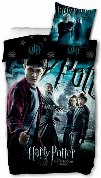 Harry Potter Bettwäsche - 140x200 cm - Harry Potter und Dumbledore Bettwäsche-Set - 2-in-1-Design - 100 % Baumwolle