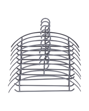 Kleiderbügel - 10 Stück pro Paket - Graue Kunststoffkleiderbügel - Günstige und praktische Kleiderbügel