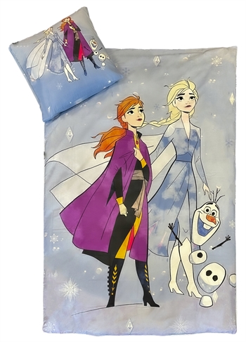 Frozen Bettwäsche - 140 x 200 cm - Olaf, Anna und Elsa - Bettwäsche-Set aus 100 % Baumwolle - Frozen