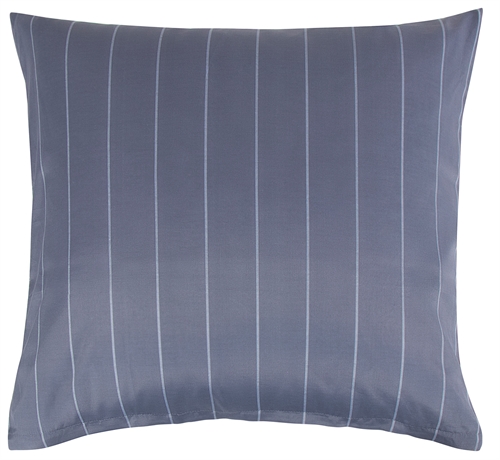 Kissenbezüge 60x63 cm - Blau gestreifter Kissenbezüge aus Polyester-Baumwolle - Borg living