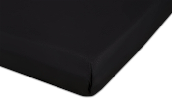 Boxspringbettlaken 60x120 cm - Schwarz - 100% Baumwollperkal - Spannbettlaken für Babymatratze