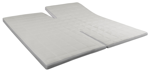 Matratzenauflage für u-geteilte Matratzen  - 160 x 200 cm, 5 cm hoch - Advance Memory-Schaum - Zen Sleep - Ergonomische Matratzenauflage