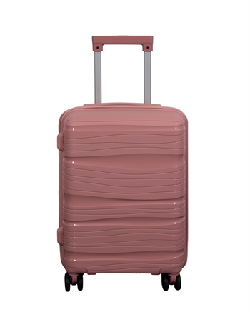 Kabinenkoffer - Leichter Koffer aus Polypropylen - Waves rosa - Hardcase-Reisekoffer