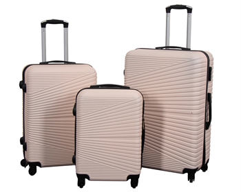 Koffer-Set - 3-tlg. - Hardcase-Reisekoffer - Nordic Nude - Leichte Koffer