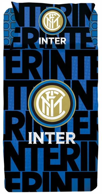 Bettwäsche 140 x 200 cm - FC Inter Mailand Bettwäsche-Set - Fußballbettwäsche aus 100 % Baumwolle