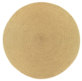 Jute-Teppich - Natur - Runder Jute Teppich - Ø 80 cm - Turiform