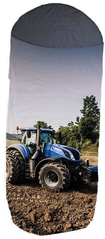 Kinderschlafsack - Mit blauem Traktor - 70x140 cm - wasserabweisend