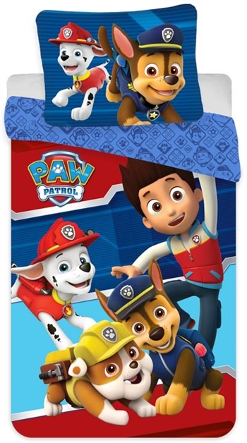 Bettwäsche 150x210 cm - Paw Patrol - 2-in-1-Design - 100 % Baumwolle