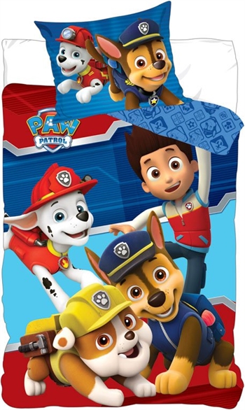 Paw Patrol Bettwäsche - 140 x 200 cm - Wuf Wuf Paw Patrol - 2-in-1-Design - Bettwäsche-Set aus 100 % Baumwolle