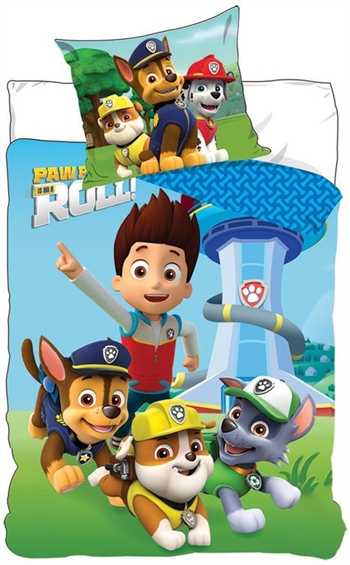 Paw Patrol Bettwäsche Junior 100x140 cm - Paw Patrol Bettwäscheset Junior - Top Speed - 2 in 1 - 100 % Baumwolle