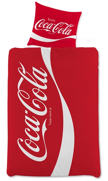 Coca Cola Bettwäsche - 140x200 cm - Bettwäsche mit 2-in-1-Design - 100 % Baumwolle