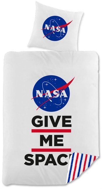 NASA-Bettwäsche - 140x200 cm - Give me space NASA - 2-in-1-Design - Bettwäsche-Set aus 100 % Baumwolle