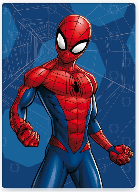 Kinderdecke - Spiderman - 100x140 cm - weiche und kuschelige Fleecedecke - Borg Living