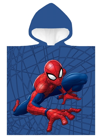 Badeponcho - Spiderman - 100 % Baumwolle Kinderhandtuch - 50 x 100 cm -